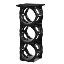 Load image into Gallery viewer, BLACK Water Bottle Rack for 3 bottles PLUS top shelf, 3 &amp; 5 gallon jugs storage - bariboo