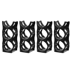 ECO pack BLACK Water Bottle Rack for 12 bottles, 3 & 5 gallon jugs storage - bariboo