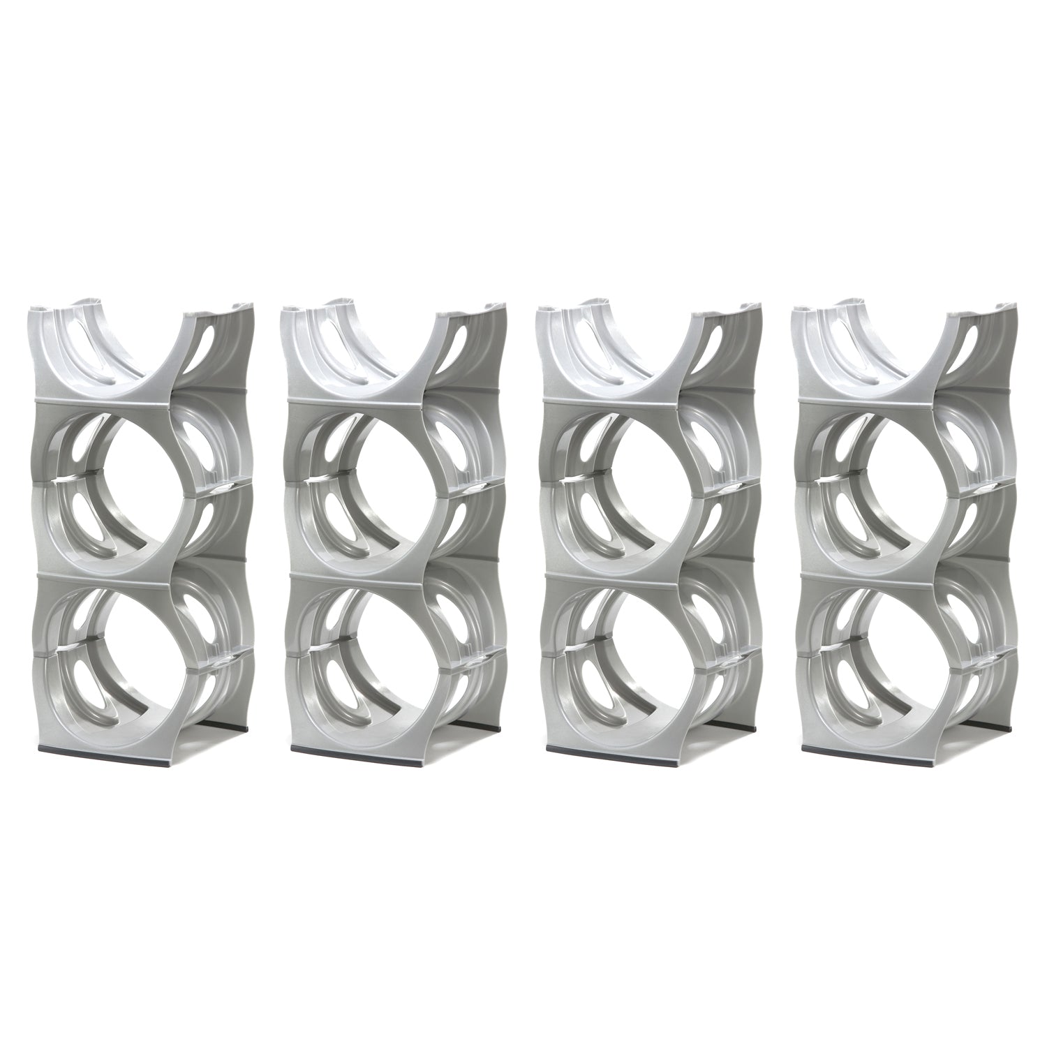 ECO pack SILVER Water Bottle Rack for 12 bottles, 3 & 5 gallon jugs storage - bariboo