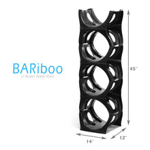 Load image into Gallery viewer, BLACK Water Bottle Rack for 4 bottles, 3 &amp; 5 gallon jugs storage - bariboo